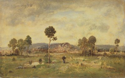 Landscape with a Pine Tree, 1864 by Narcisse Virgile Diaz de la Peña